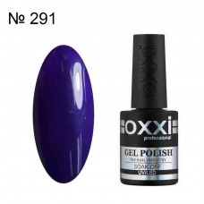 Гель лак OXXI №291 темно фиолетовый, эмаль, 10 мл.