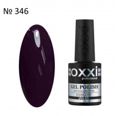Гель лак OXXI №346 темно фиолетовый, 10мл.