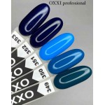 Гель лак OXXI №353 темно синий с шиммером, 10мл.