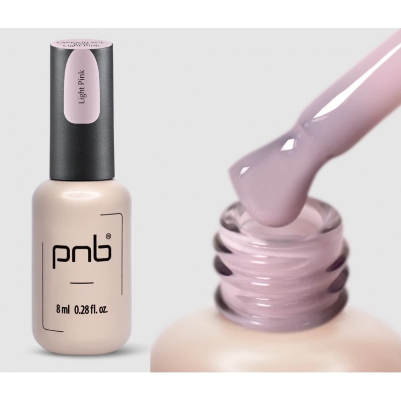 Камуфлирующая база PNB light pink светло-розовая, 8мл
