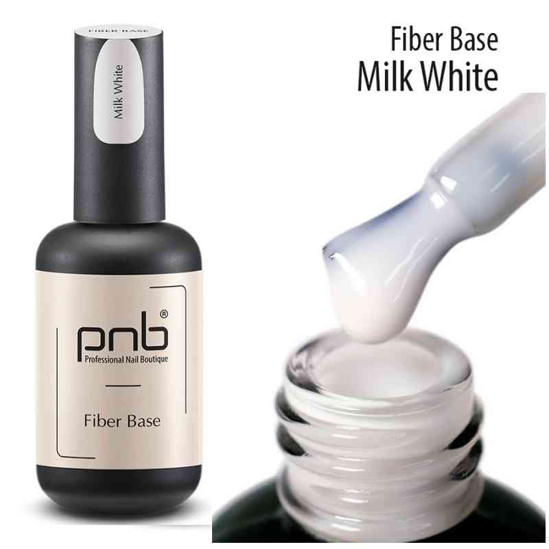Файбер база Fiber Base Milk White PNB, молочно белая, 17 мл