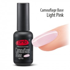 Камуфлирующая каучуковая база Light Pink PNB, светло розовая, 8 мл
