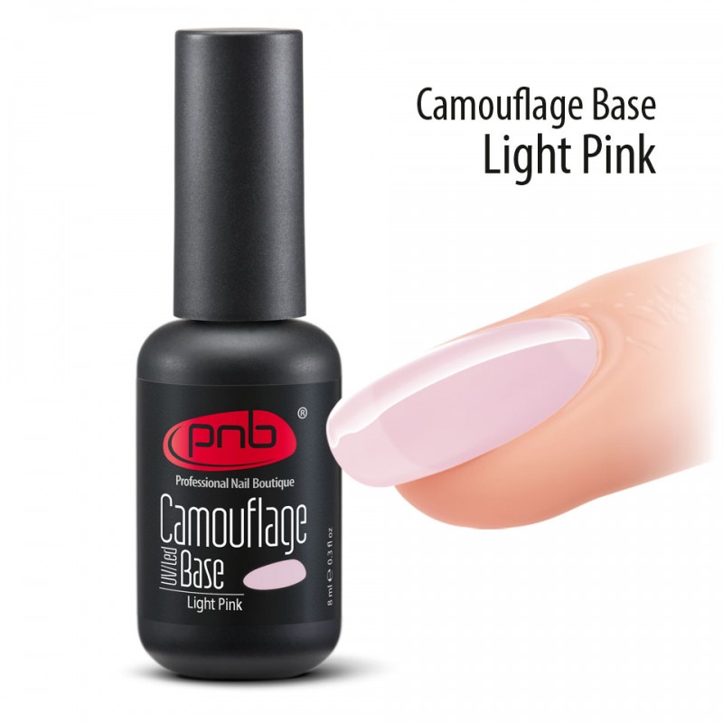 Камуфлирующая база PNB light pink светло-розовая, 8мл