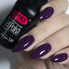 Гель-лак PNB темно фиолетовый, эмаль, 8 мл Aubergine 126