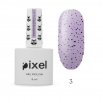 Гель-лак Pixel Drops №3 (фиолетовый с черной крошкой), 8 мл