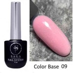 База розовая с шиммером SAGA Color Base №009, 9 мл