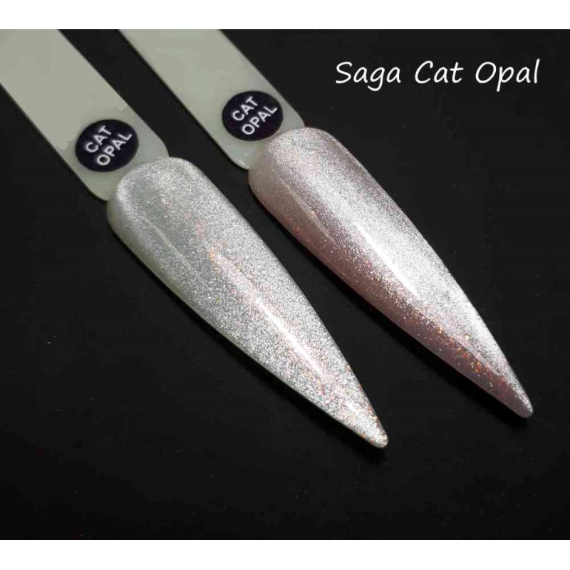 Гель лак кошачий глаз опал Cat Opal SAGA, 8мл