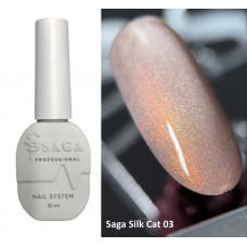 Гель лак кошачий глаз Saga Silk Cat 003, 10 мл