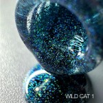 Гель лак кошачий глаз WILD Cat 01 SAGA бирюзово-зеленый с переливами, 9 мл