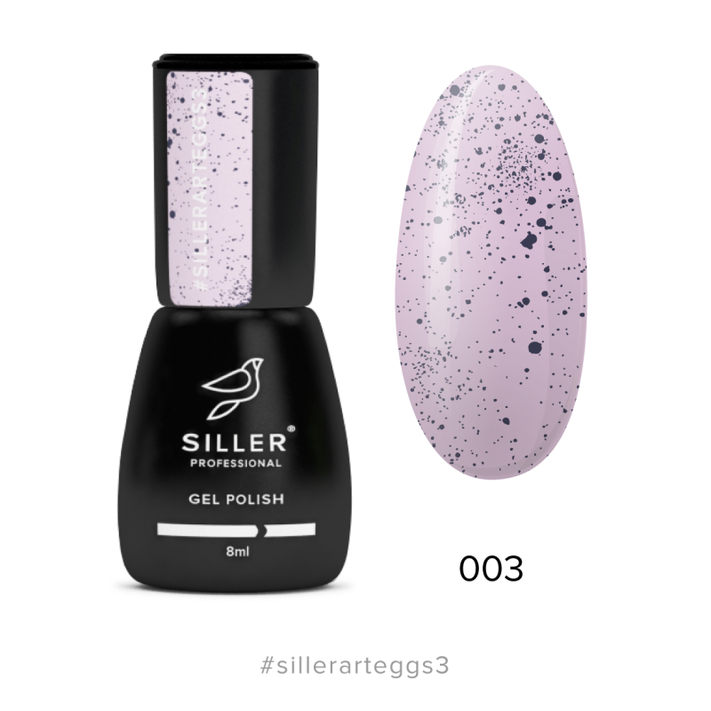 Гель лак SILLER с крошкой Art Aggs №003, 8мл