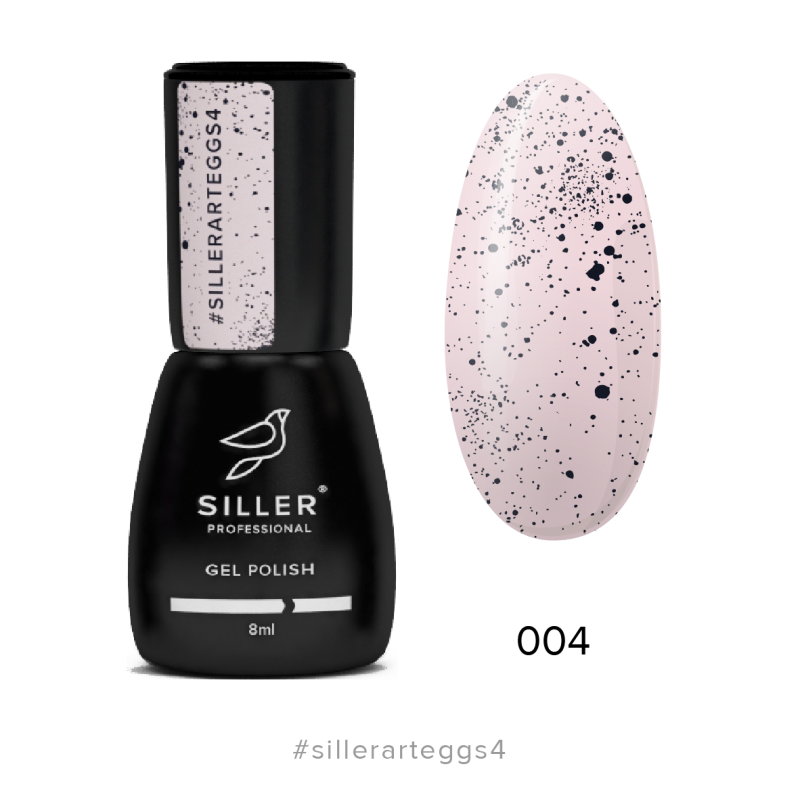 Гель лак SILLER с крошкой Art Aggs №004, 8мл