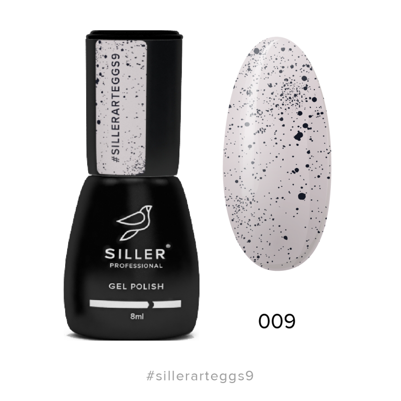 Гель лак SILLER с крошкой Art Aggs №009, 8мл