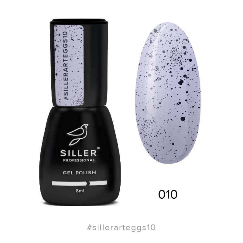 Гель лак SILLER с крошкой Art Aggs №010, 8мл