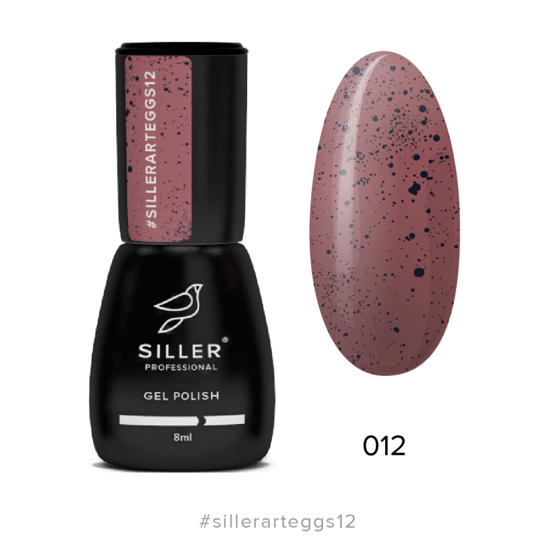 Гель лак SILLER с крошкой Art Aggs №012, 8мл