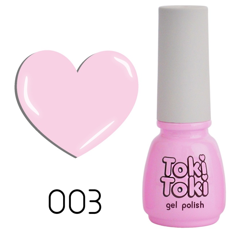 Гель лак Toki Toki №003 розовый, 5мл