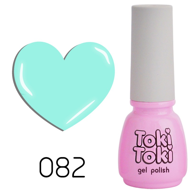 Гель лак Toki Toki №082 бирюзовый, 5мл