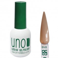 Гель лак UNO 010 бежевый светлый, 12 мл