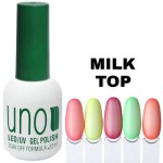 Молочный топ для гель лака UNO Milk Top 12 мл.
