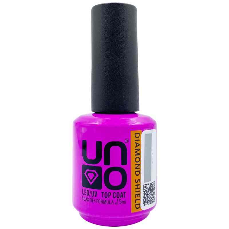 Топ без липкого слоя UNO Diamond Shield Top Coat, 15 мл. 