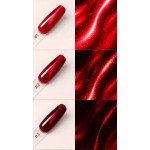 Гель лак кошачий глаз Cat Eyes RED SILK Milano № 03, 8 мл