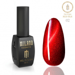 Гель лак кошачий глаз Cat Eyes RED SILK Milano № 02, 8 мл