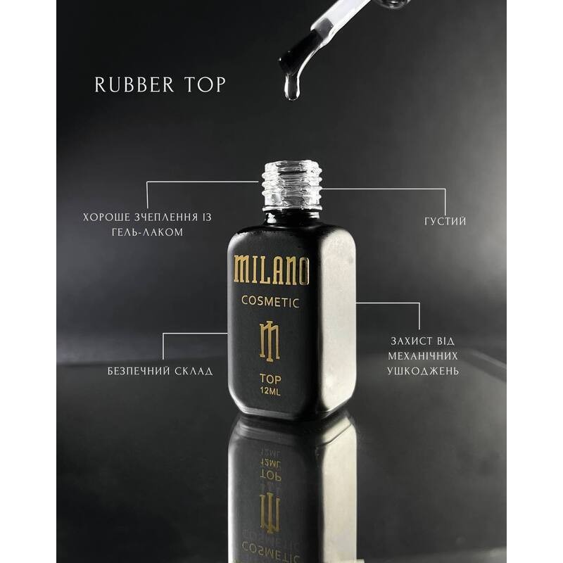 Топ c липким слоем Milano Rubber Top,12 мл