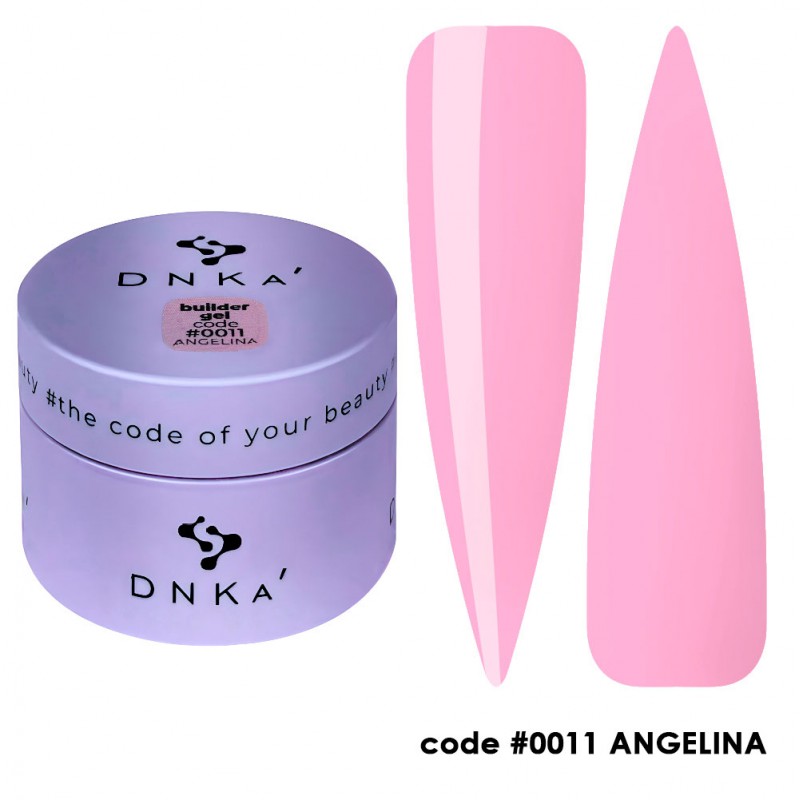 Гель для наращивания DNKA №0011 ANGELINA BUILDER GEL розовый, 30 мл