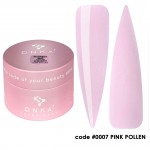 Гель для наращивания DNKA №0007 PINK POLLEN BUILDER GEL нежно розовый с шиммером, 30 мл