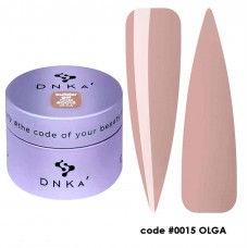  Гель для наращивания DNKA №0015 OLGA BUILDER GEL  кофейный беж, 30 мл