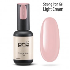 Гель для наращивания с кисточкой PNB Strong Iron Gel Light Cream, 8мл.