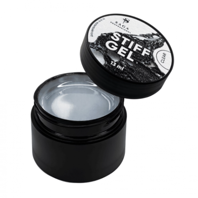 Гель желе для наращивания ногтей прозрачный Saga Stiff Gel Clear 13 мл