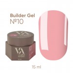 Гель для наращивания розовый  №010 Valeri Builder Gel, 15 мл