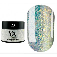 Гель для наращивания с декором №23 Valeri Dream Builder Gel, 15 мл