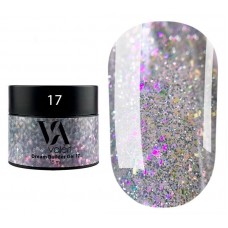 Гель для наращивания с декором №17 Valeri Dream Builder Gel, 15 мл