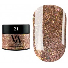 Гель для наращивания с декором №21 Valeri Dream Builder Gel, 15 мл