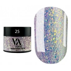 Гель для наращивания с декором №25 Valeri Dream Builder Gel, 15 мл