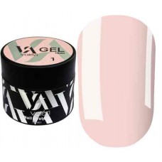 Гель для наращивания №001 Valeri Builder Gel, 15 мл