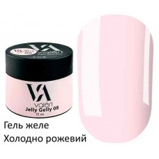 Гель желе для ногтей холодно розовый №08 Valeri Jelly Gelly 15 мл
