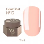 Ликвид гель для наращивания персиковый Valeri Liquid Gel №13, 15 мл