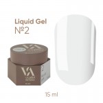 Ликвид гель для наращивания молочный Valeri Liquid Gel №02, 15 мл