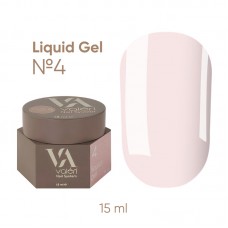 Ликвид гель для наращивания нежно розовый Valeri Liquid Gel №04, 15 мл