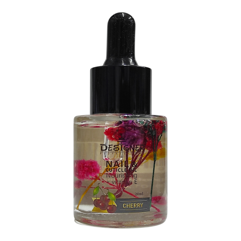 Масло для ногтей и кутикулы с сухоцветами CHERRY (вишня), 20ml