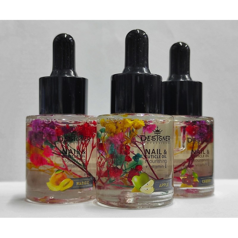 Масло для ногтей и кутикулы с сухоцветами APPLE (Яблоко), 20ml