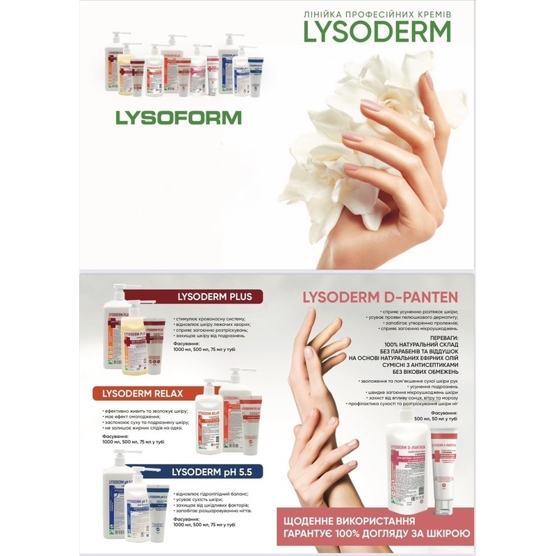 Крем для рук и тела Lysoderm PH5.5 75мл