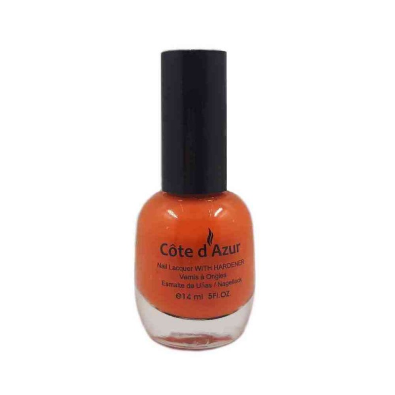 Лак для ногтей Cote d' Azur 501 оранжевый яркий, 14 мл