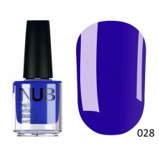 Декоративный лак для ногтей NUB 028 King Blue, синий, 14 мл
