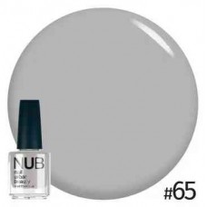Декоративный лак для ногтей NUB 065 Pure Nature, светло серый, 14 мл