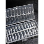 Гелевые типсы для наращивания ногтей Стилет мягкие прозрачные 240 штук