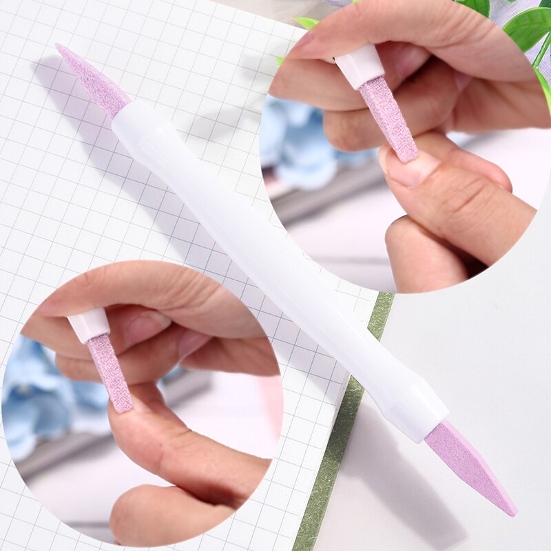 Европемза для кутикулы двухсторонняя с пластиковой ручкой