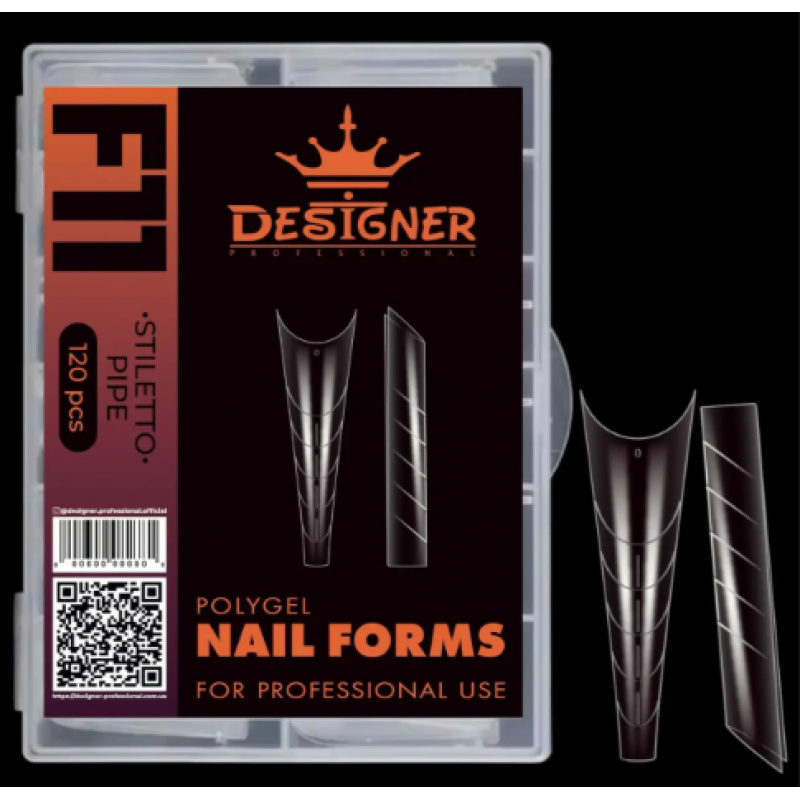 Верхние формы Stiletto Pipe# F11  Designer, 120 шт